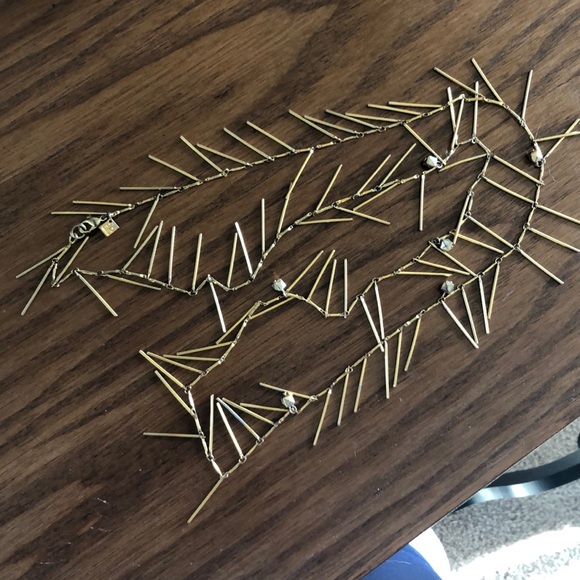 Banana Republic gold Fringe Necklace - Long - Picture 5 of 5